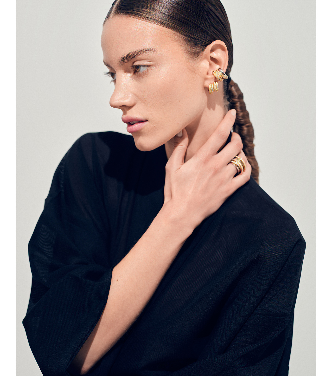 トム ウッド - TOM WOOD | Orb Ear Cuff Duo-Multi Colour-Fの