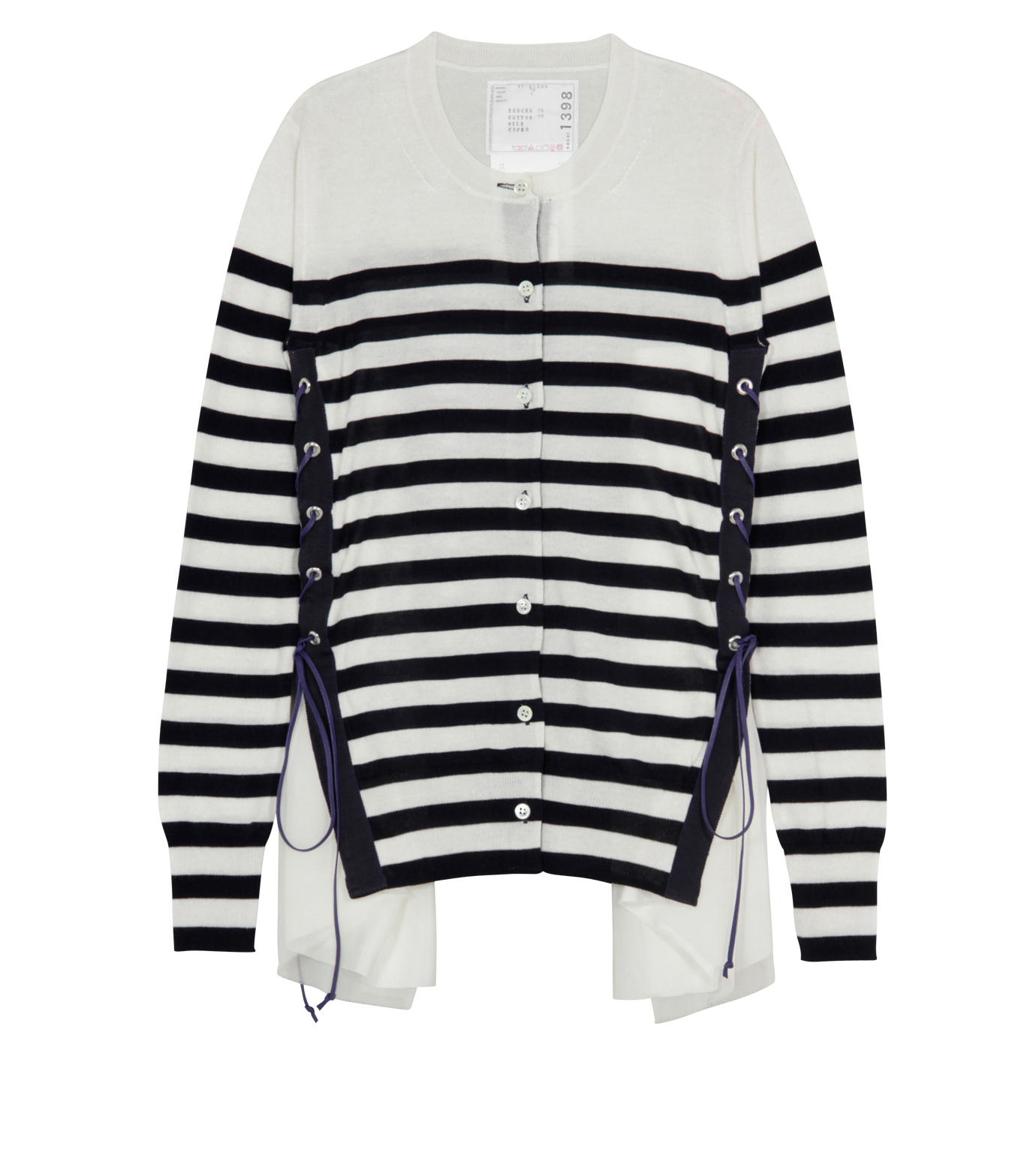 サカイ - sacai | Stripe Cardigan-Navy-1の通販 | RESTIR リステア