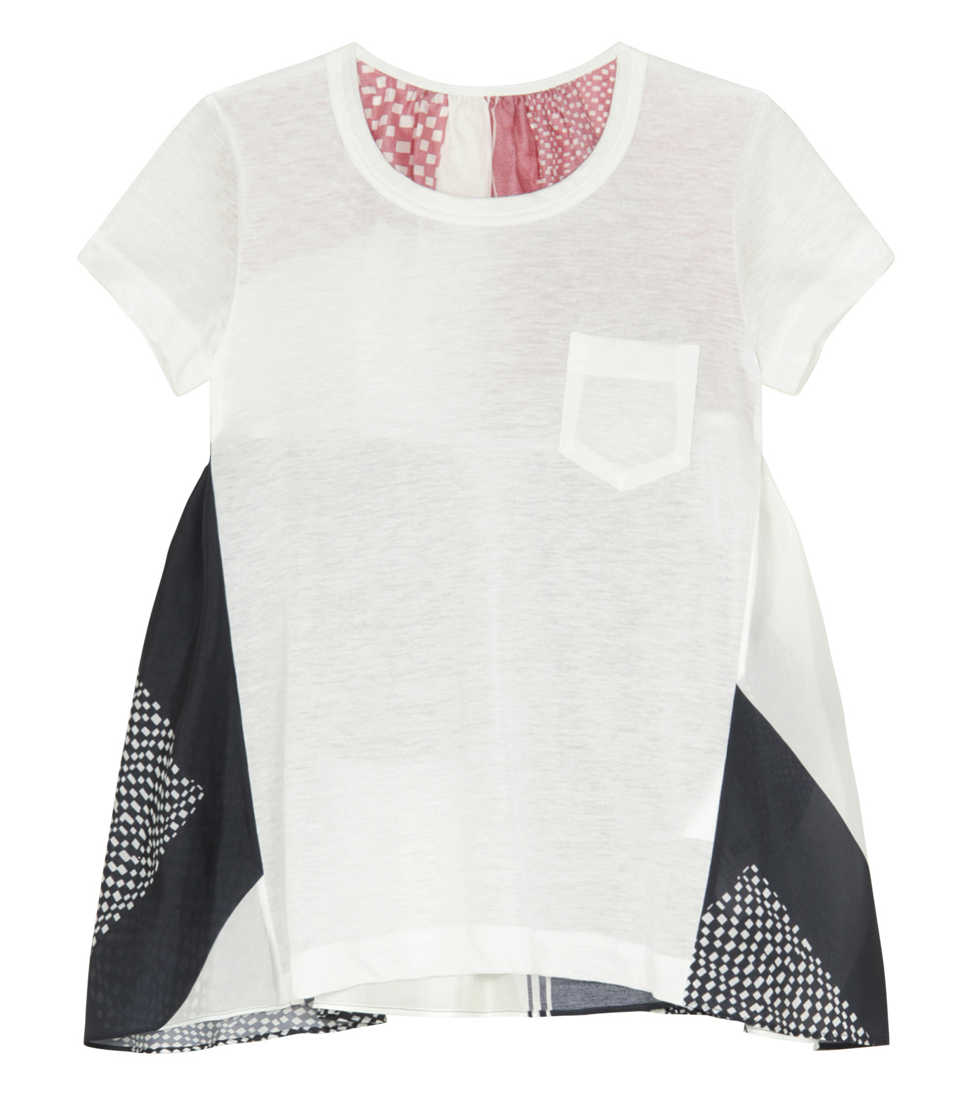 サカイ - sacai | T-shirt With Scarf Detail-White-1の通販 | RESTIR