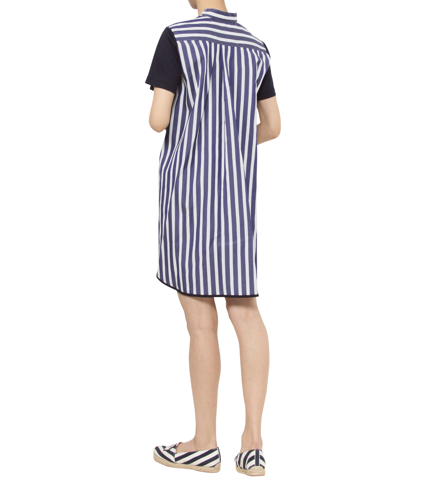 サカイ - sacai | T-Dress w/Stripe Cotton-Navy-1の通販