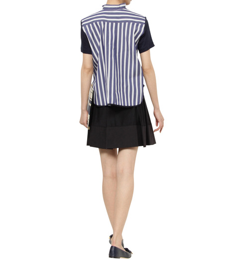 サカイ - sacai | T-Shirt w/Stripe Cotton-Navy-1の通販 | RESTIR