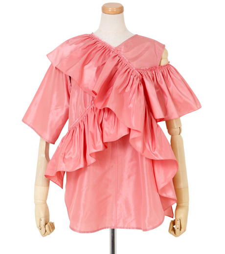 アイレネ - IRENE | シルクタフタトップス-Pink-36の通販 | RESTIR アイレネ - IRENE | シルクタフタトップス-Pink-36の通販 | RESTIR