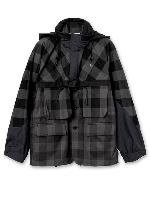 サカイ - sacai | Buffalo Check Blouson-Gray-1の通販 | RESTIR リステア