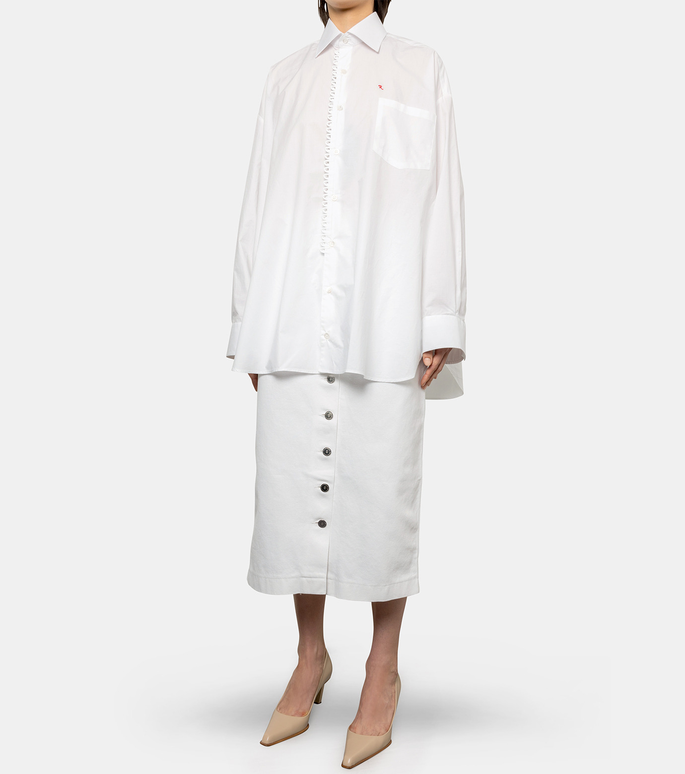 ラフ シモンズ - RAF SIMONS | Business Collar Shirt-White-XSの通販 