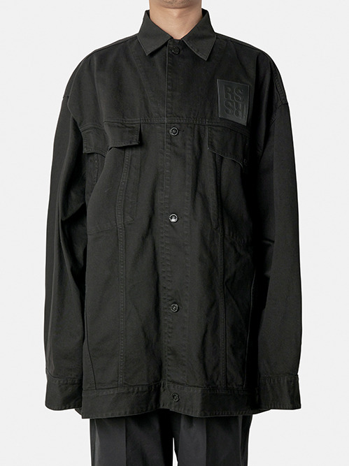 ラフ シモンズ - RAF SIMONS | Denim jacket with leather | RESTIR ...