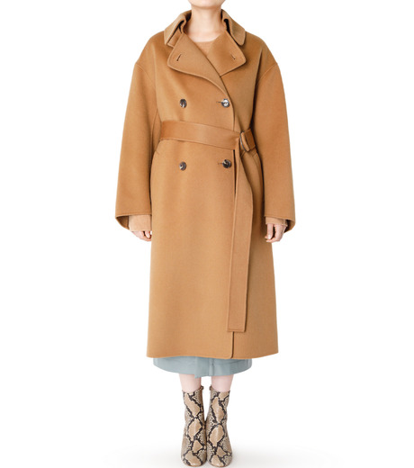 double face wrap coat