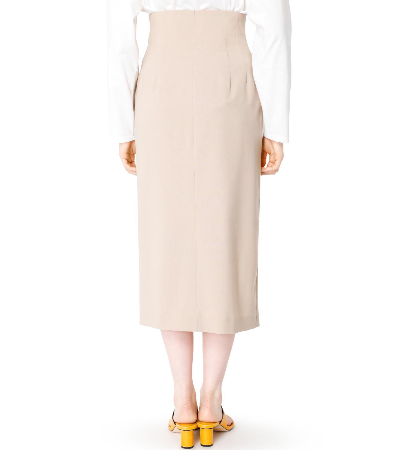 ル シェル ブルー - LE CIEL BLEU | Fold Waist Skirt-Beige-38