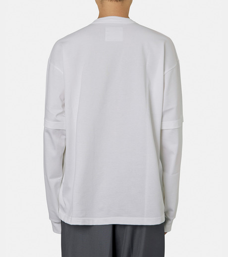サカイ - sacai | Cotton Jersey L/S T-Shirt-White-2の通販 | RESTIR