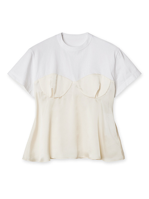 サカイ - sacai | Cotton Jersey T-shirt Corset | RESTIR リステア