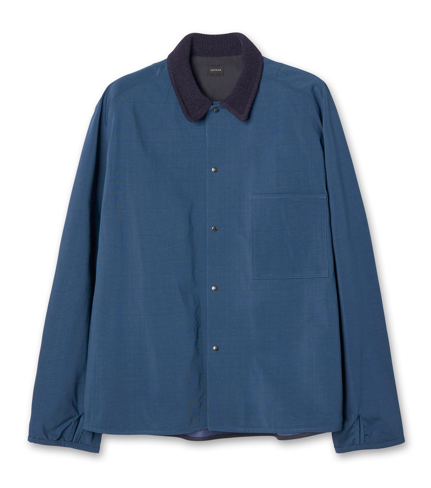 メイカム - MAYKAM | W/PLA SHORT SHIRT-Light Blue-3の通販 | RESTIR 