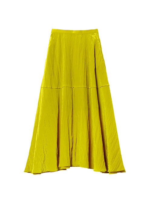 【美品✨】LE CIEL BLEU ポンチドレス　サンゴ　イエロー　38 ル シェル ブルー - LE CIEL BLEU | Maxi Flare Skirt-Yellow-34の通販