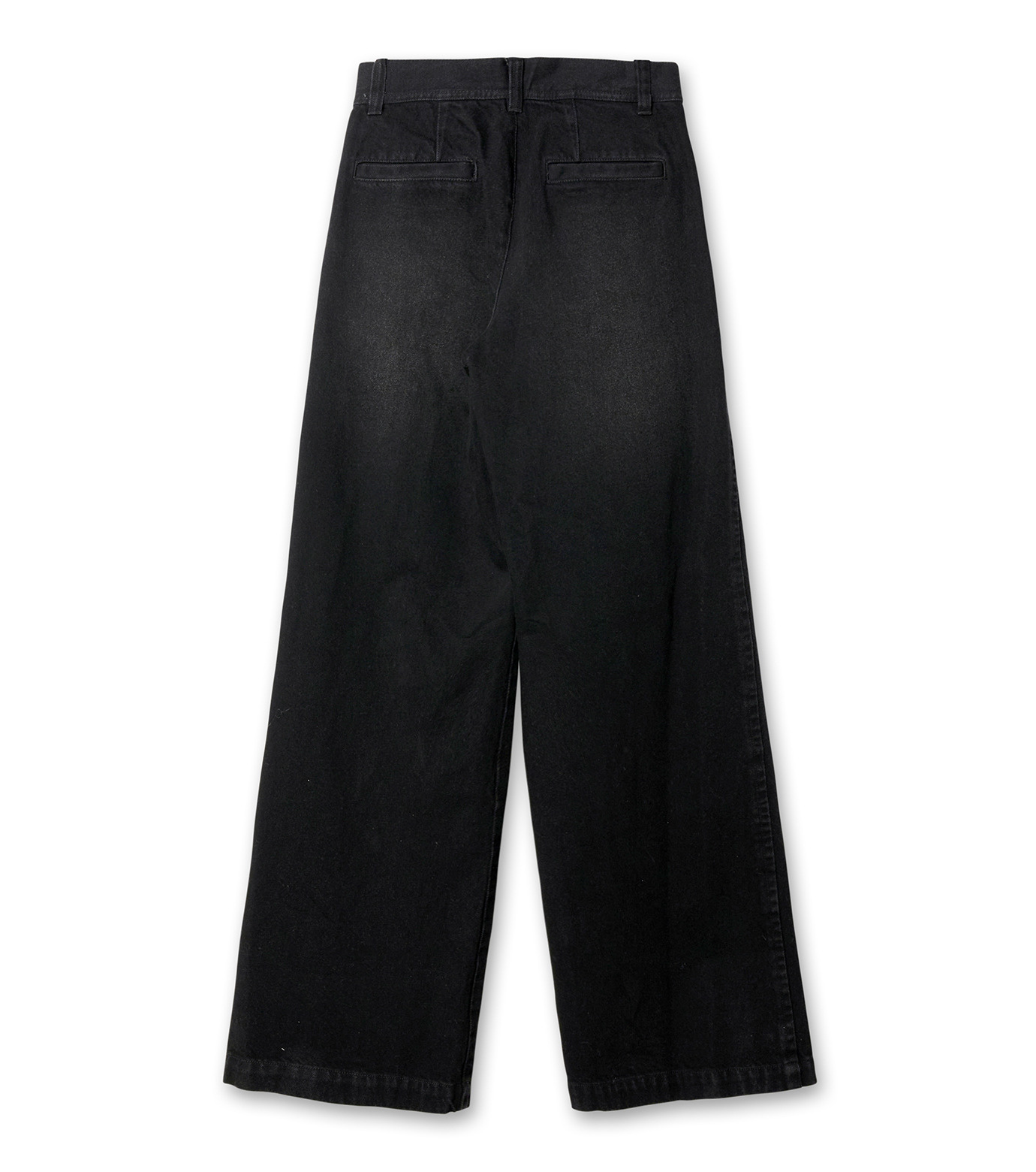 シンプティ - Simpti. | 1Tuck Wide Denim.-Black-XSの通販 シンプティ - Simpti. | 1Tuck Wide Denim.-Black-XSの通販