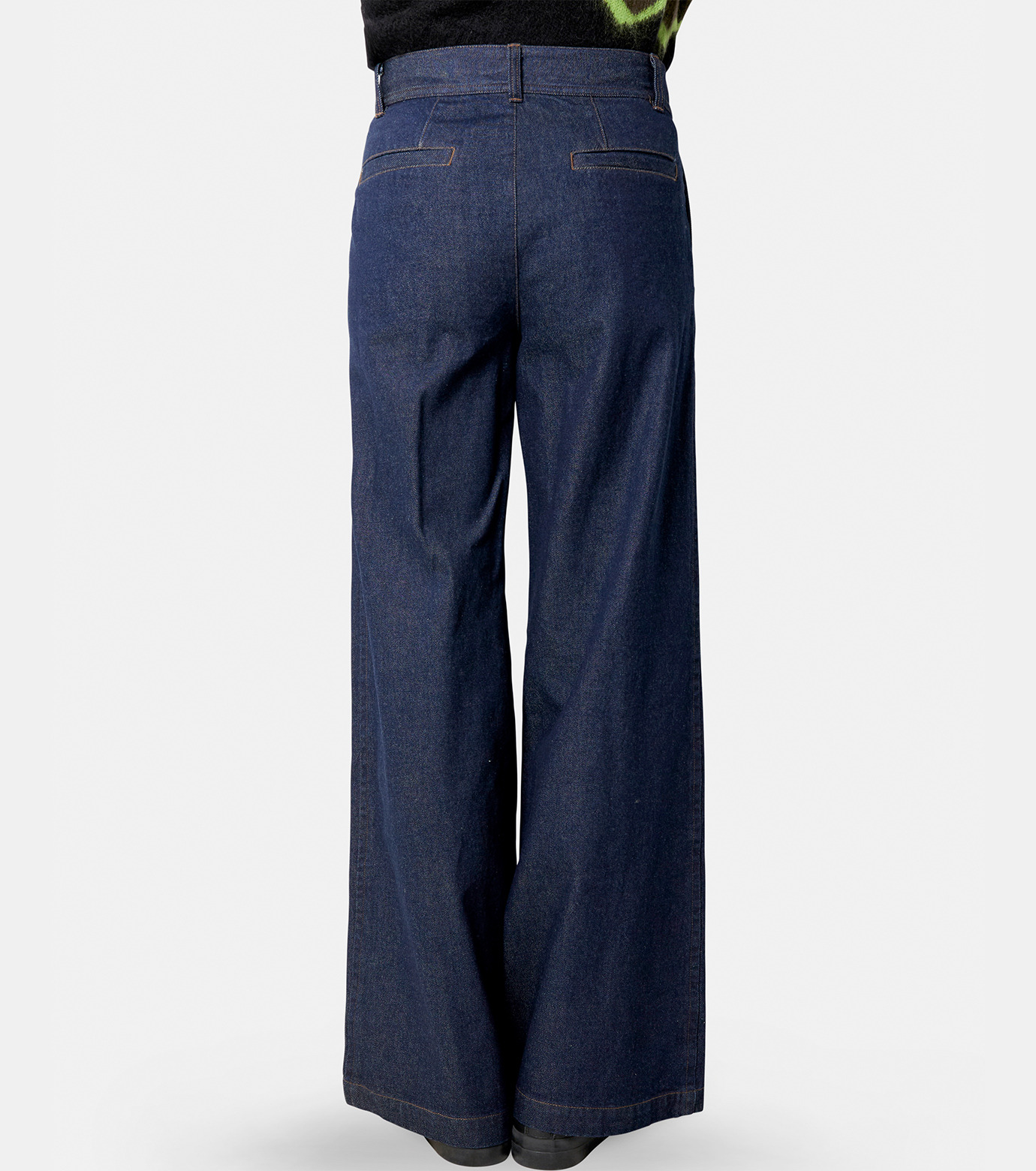 シンプティ - Simpti. | 1Tuck Wide Denim.-Indigo-XSの通販