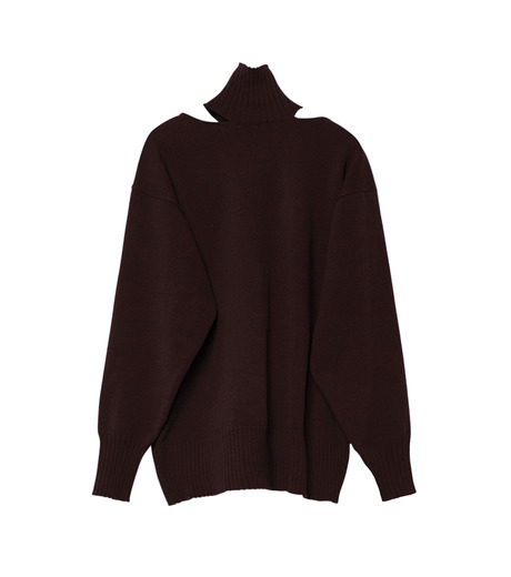 ル シェル ブルー - LE CIEL BLEU | Back Twist Knit-Brown-36の通販 ...