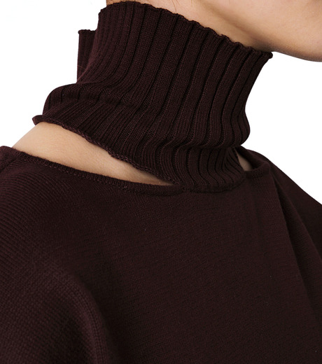 ル シェル ブルー - LE CIEL BLEU | Back Twist Knit-Brown-36の通販 ...