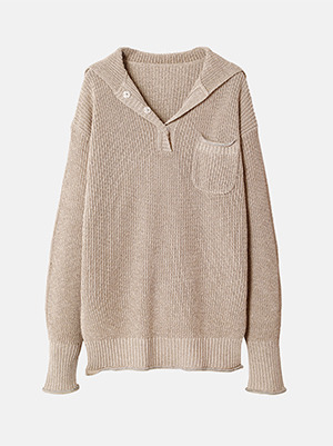 アイレネ - IRENE | Sailor Knit Tops-Beige-36の通販 | RESTIR ...
