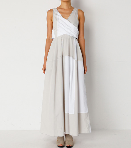 アイレネ - IRENE | Color Block Maxi Dress-Light Beige-36の通販 ...