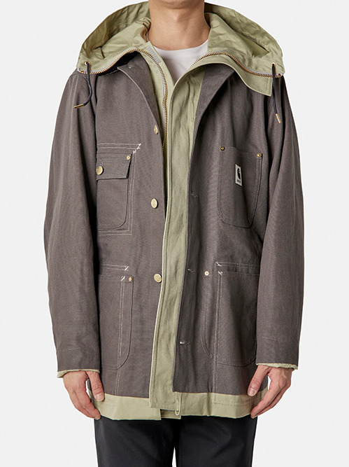 レア！リステア購入　BACK BONE ミリタリーコート 60's/USA製/実物/米軍/US ARMY/レインコート/緑系【36S