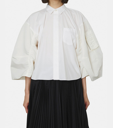 sacai サカイ 21AW Cotton Poplin Shirt サイズ1 Neighborhood-BW.-Plain-Shirt-