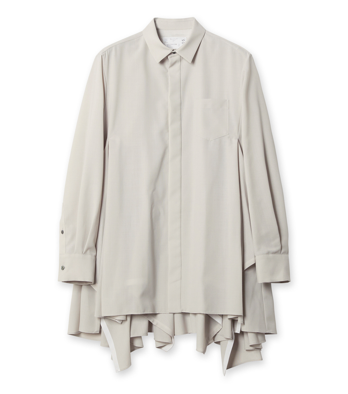 サカイ - sacai | Suiting Shirt Dress-Off White-1の通販