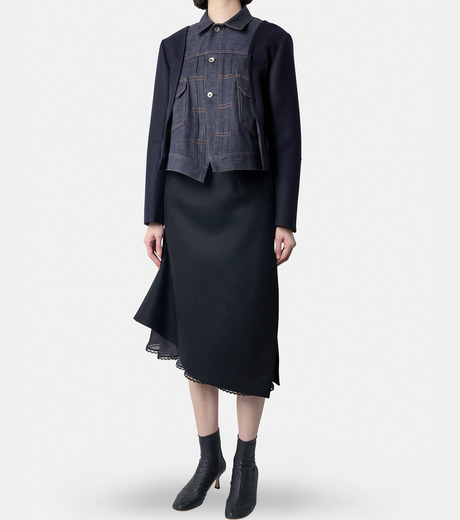 ★sacai★関税込♪日本完売♪Wool Melton x Nylon ジャケット サカイ - sacai | Wool Melton x Nylon Twill | RESTIR リステア