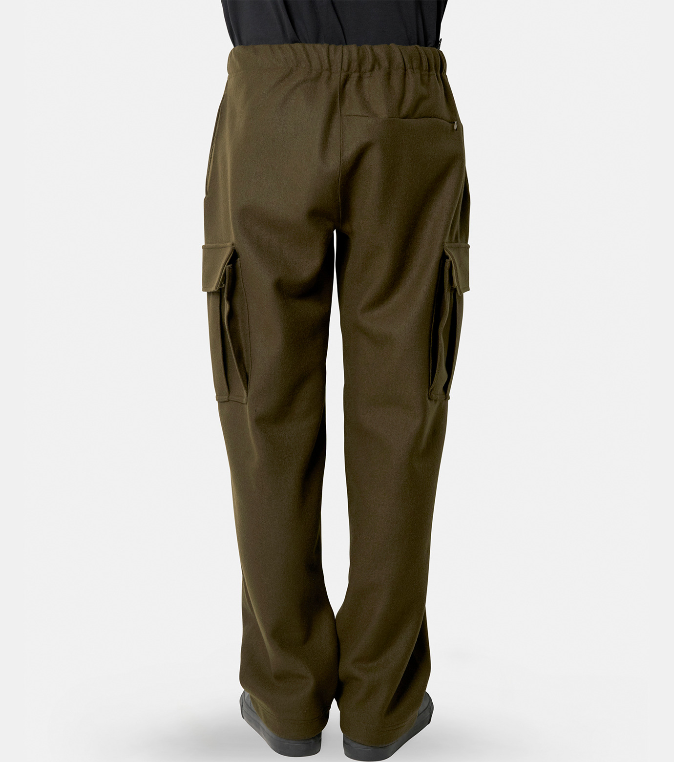 メイカム - MAYKAM | WOOL EASY CARGO PANTS-Khaki-2の通販