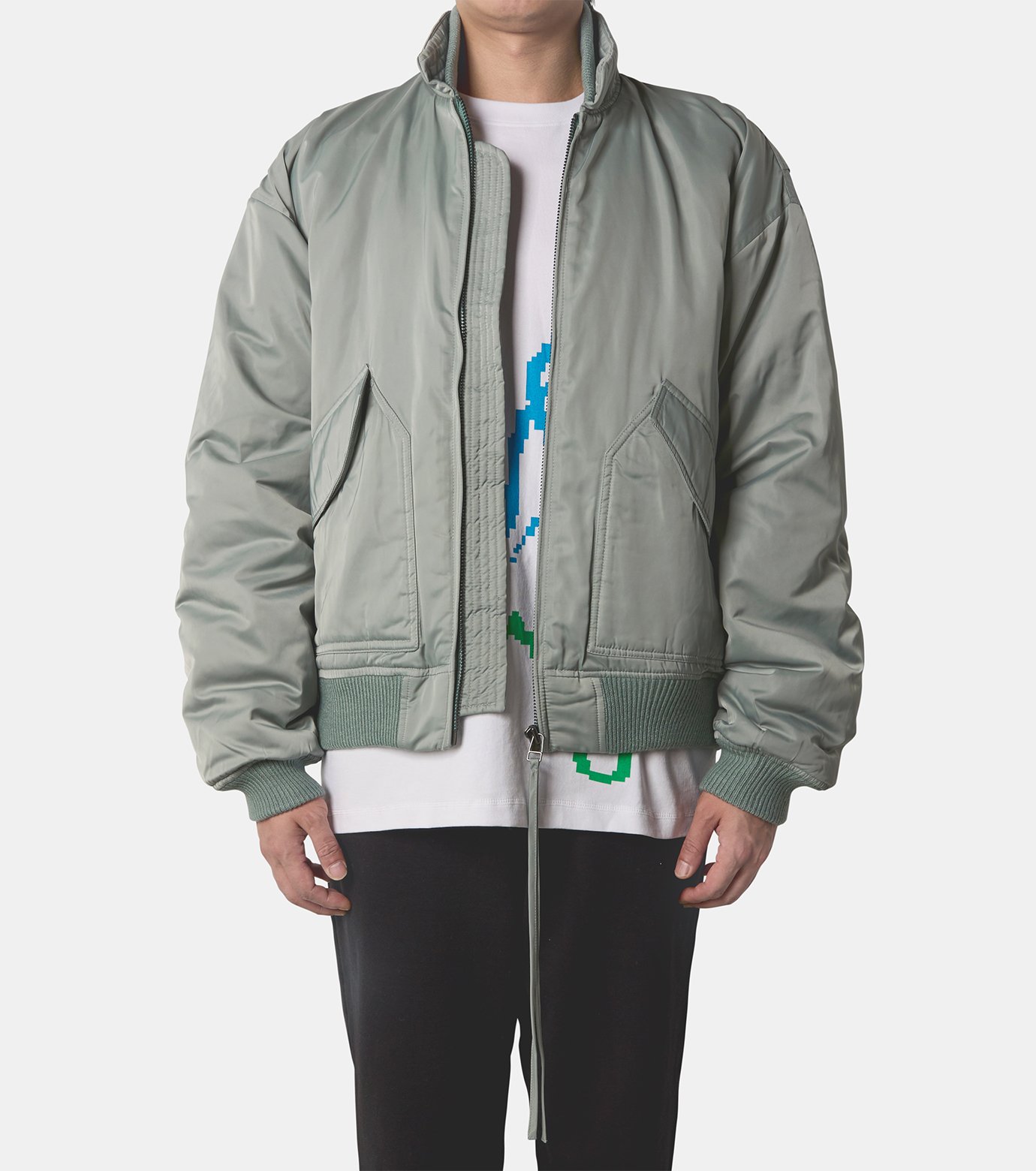 ニューアムステルダム - New Amsterdam | BOMBER JACKET-Khaki-XLの 