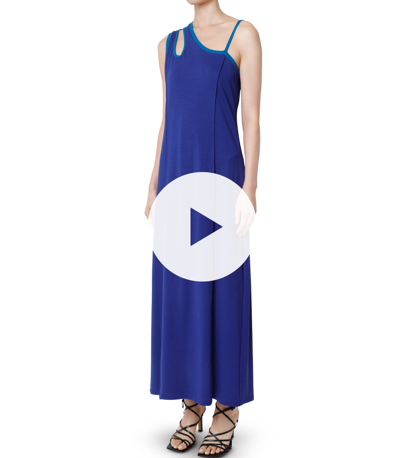 ル シェル ブルー - LE CIEL BLEU | Shoulder Cut Out Maxi | RESTIR 