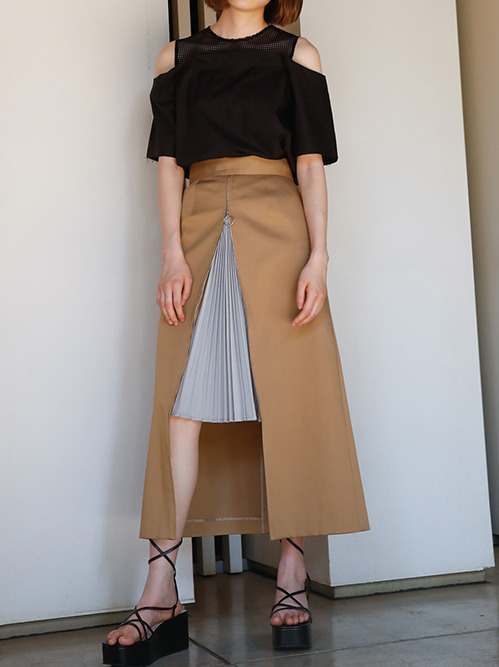 ル シェル ブルー - LE CIEL BLEU | Color Block Pleated Insert