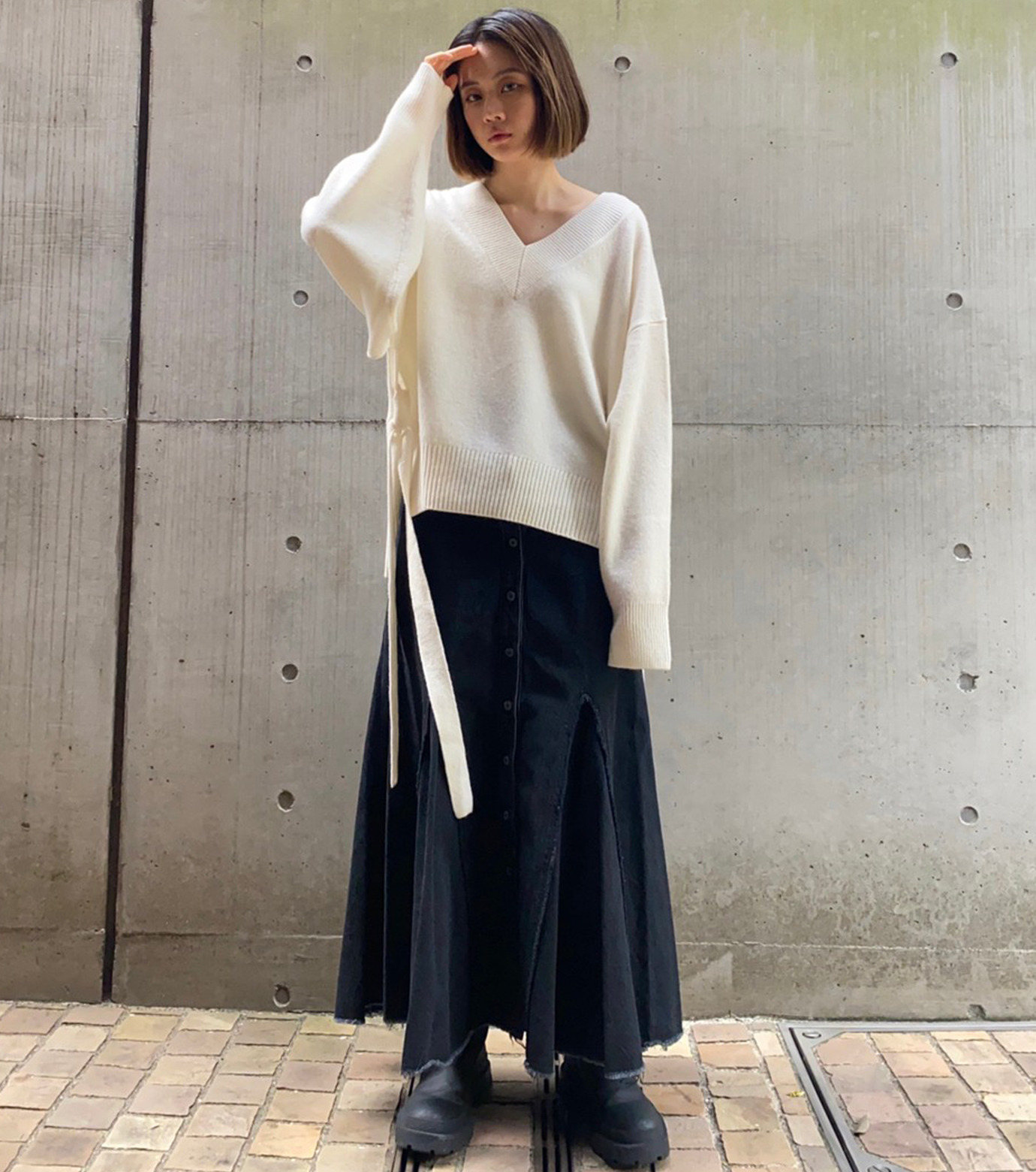 リエ【極美品】 LE CIEL BLEU ル シェル ブルー - LE CIEL BLEU | High-Waisted Cocoon