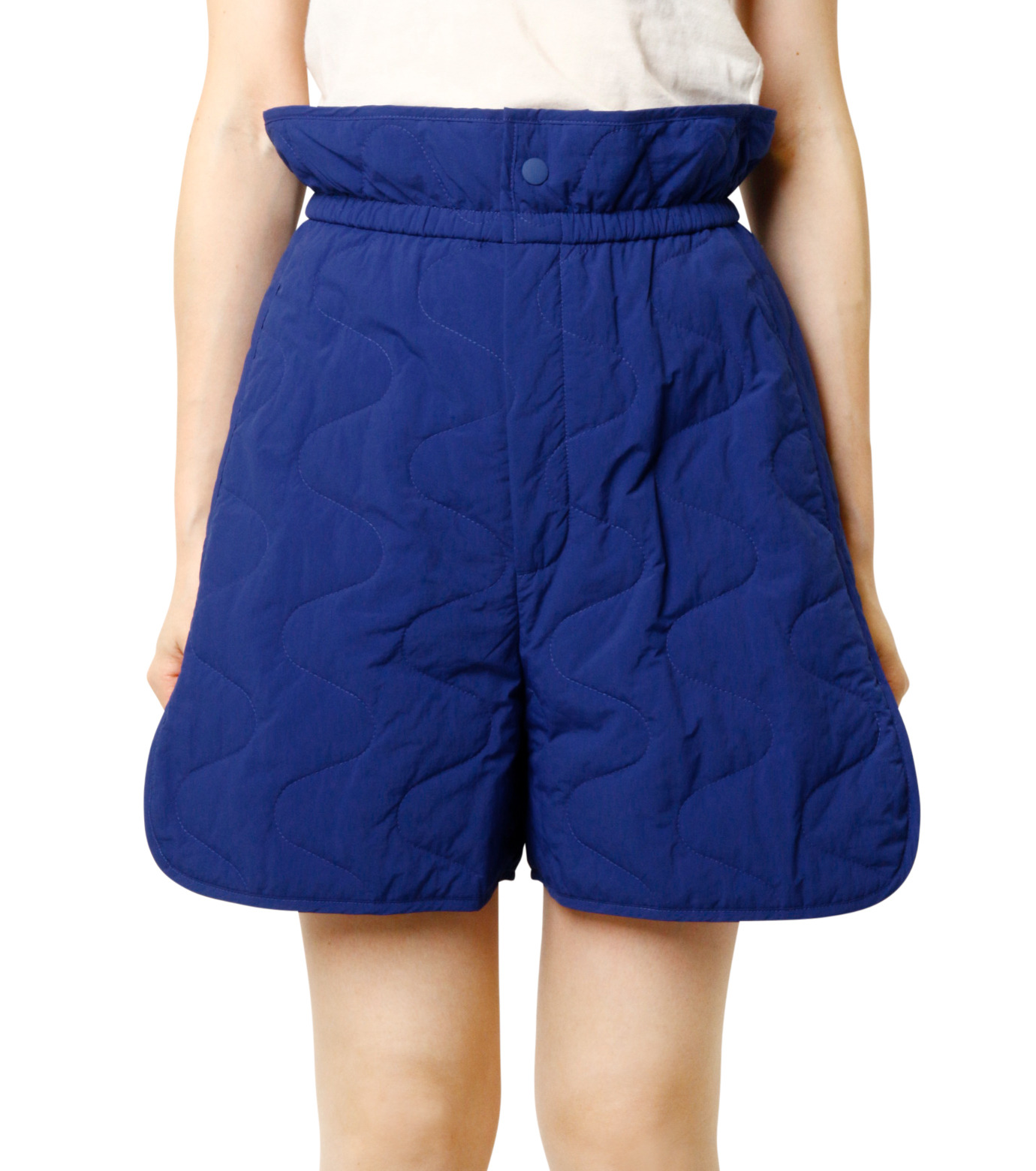 ル シェル ブルー - LE CIEL BLEU | Quilted Shorts-Blue-34の通販 