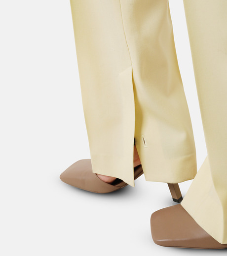 アイレネ - IRENE | Wool Twill Trousers-Light Yellow-34の通販 