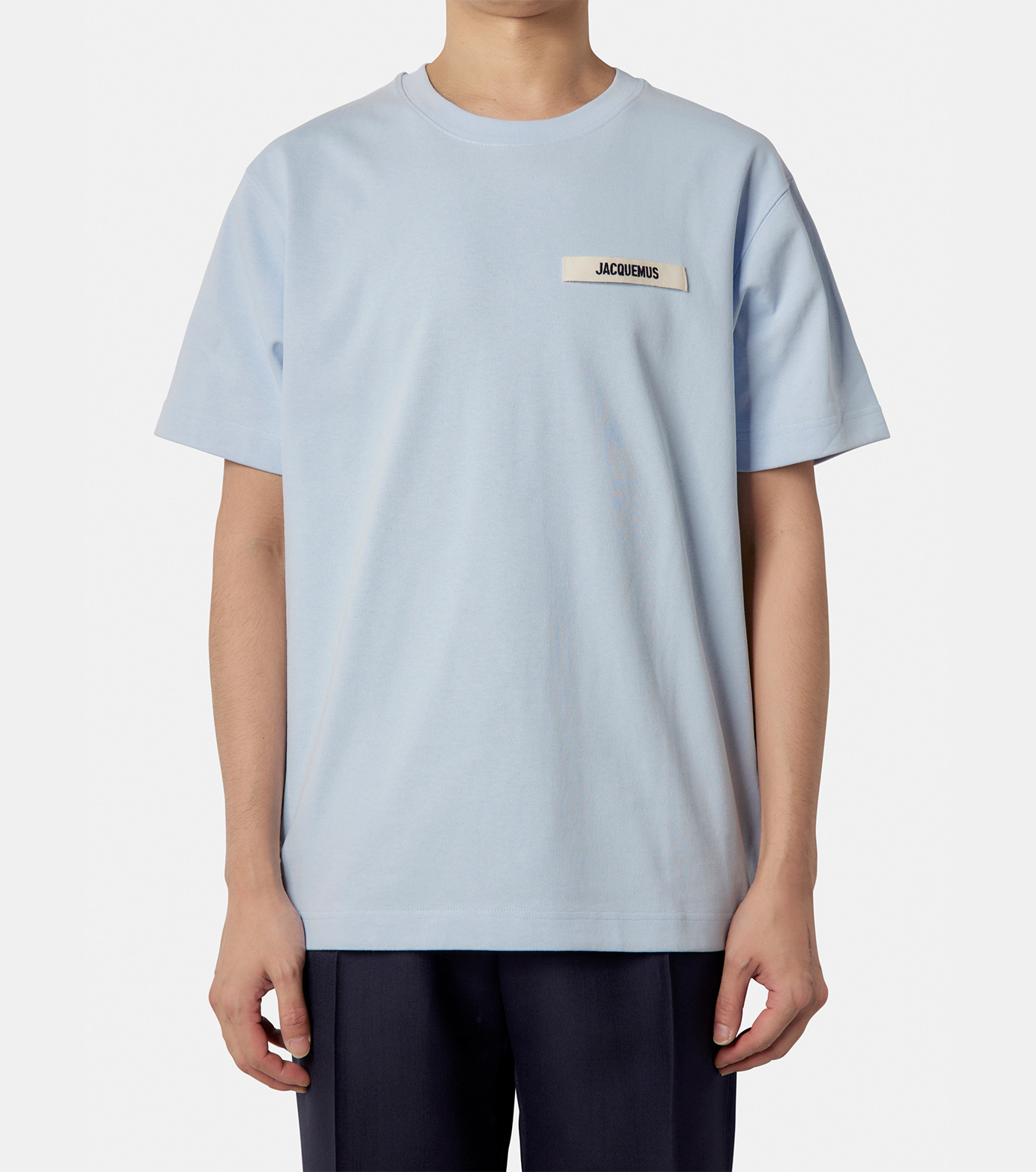 ★韓国の人気★【Jacquemus】★Le T-Shirt Light Gre.y★ JACQUEMUS - LE T-SHIRT GROS GRAIN LIGHT BEIGE WOMEN – SOLAR MTP