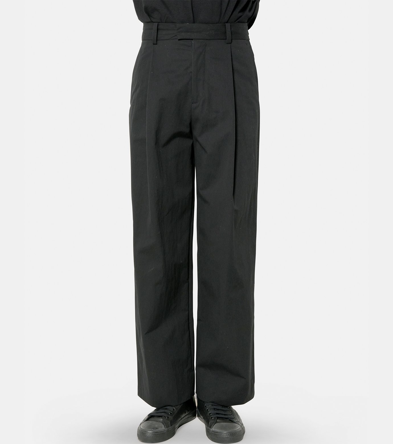 Simpti Weathercross Wide Slacks ブラック S simpti Weathercross Wide Slacks