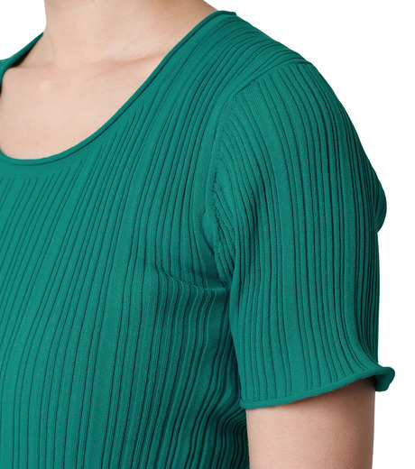 トップス LE CIEL BLEU Half Sleeve High Gauge Knit ル シェル ブルー - LE CIEL BLEU | Random Rib Half Sleeve | RESTIR
