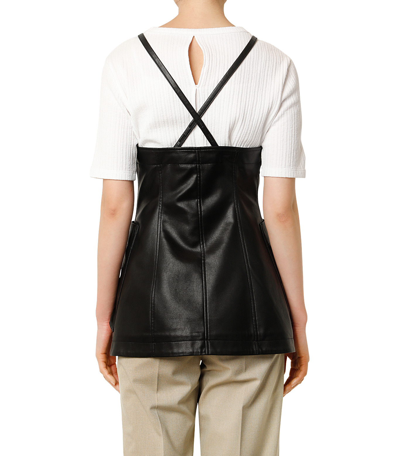 ル シェル ブルー - LE CIEL BLEU | Faux Leather Cami | RESTIR リステア