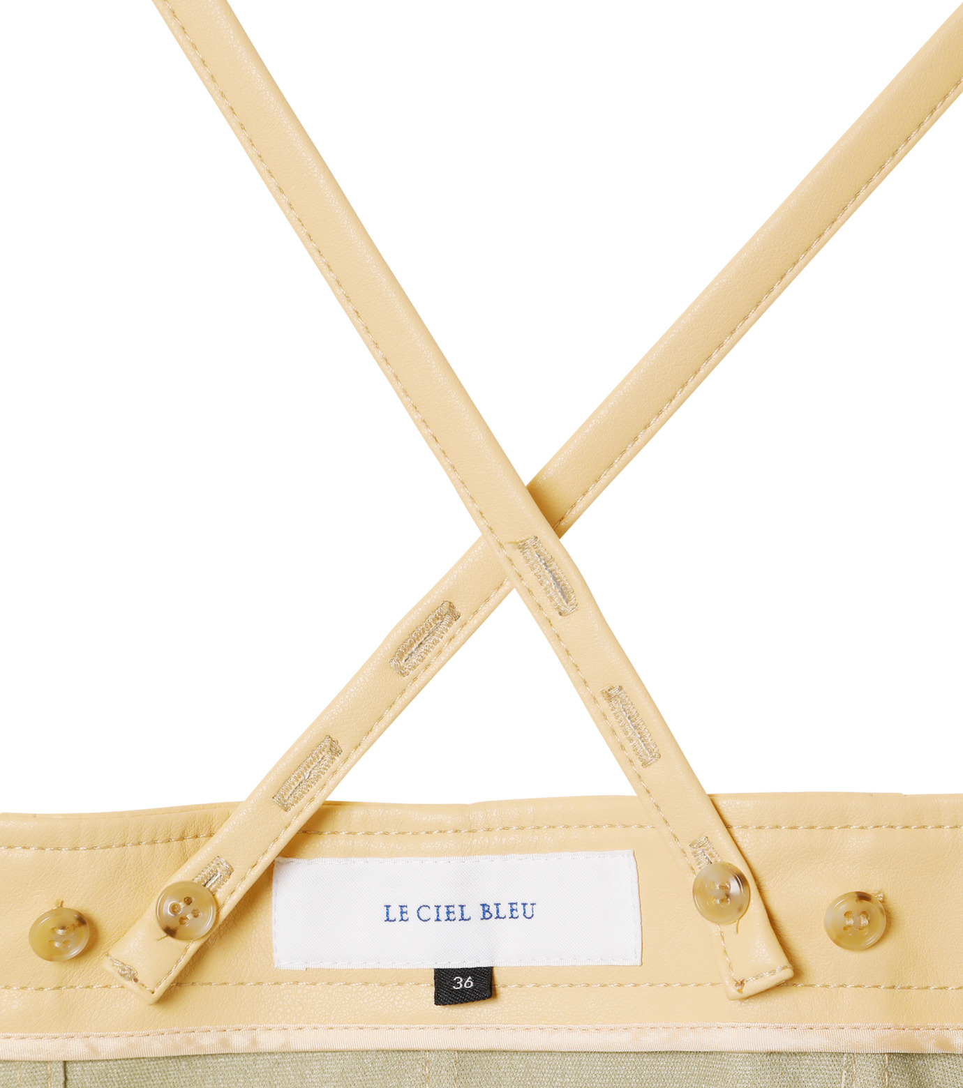 ル シェル ブルー - LE CIEL BLEU | Faux Leather Cami Top