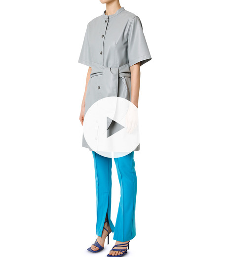 Front Twist Jumpsuit ルシェルブルー RESTIR Front Twist Jumpsuit ルシェルブルー RESTIR