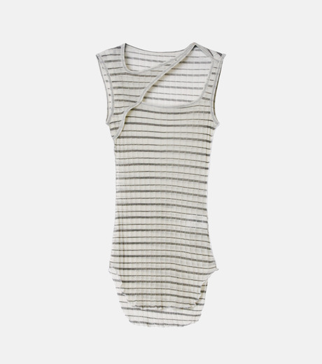 アイレネ - IRENE | Teleco Rib Border Tank Top-Ivory-36の通販