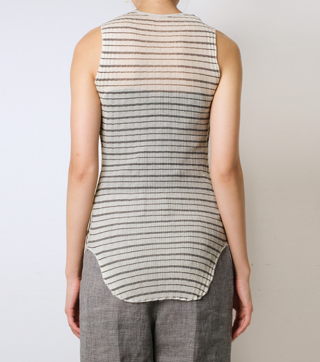 アイレネ - IRENE | Teleco Rib Border Tank Top-Ivory-36の通販