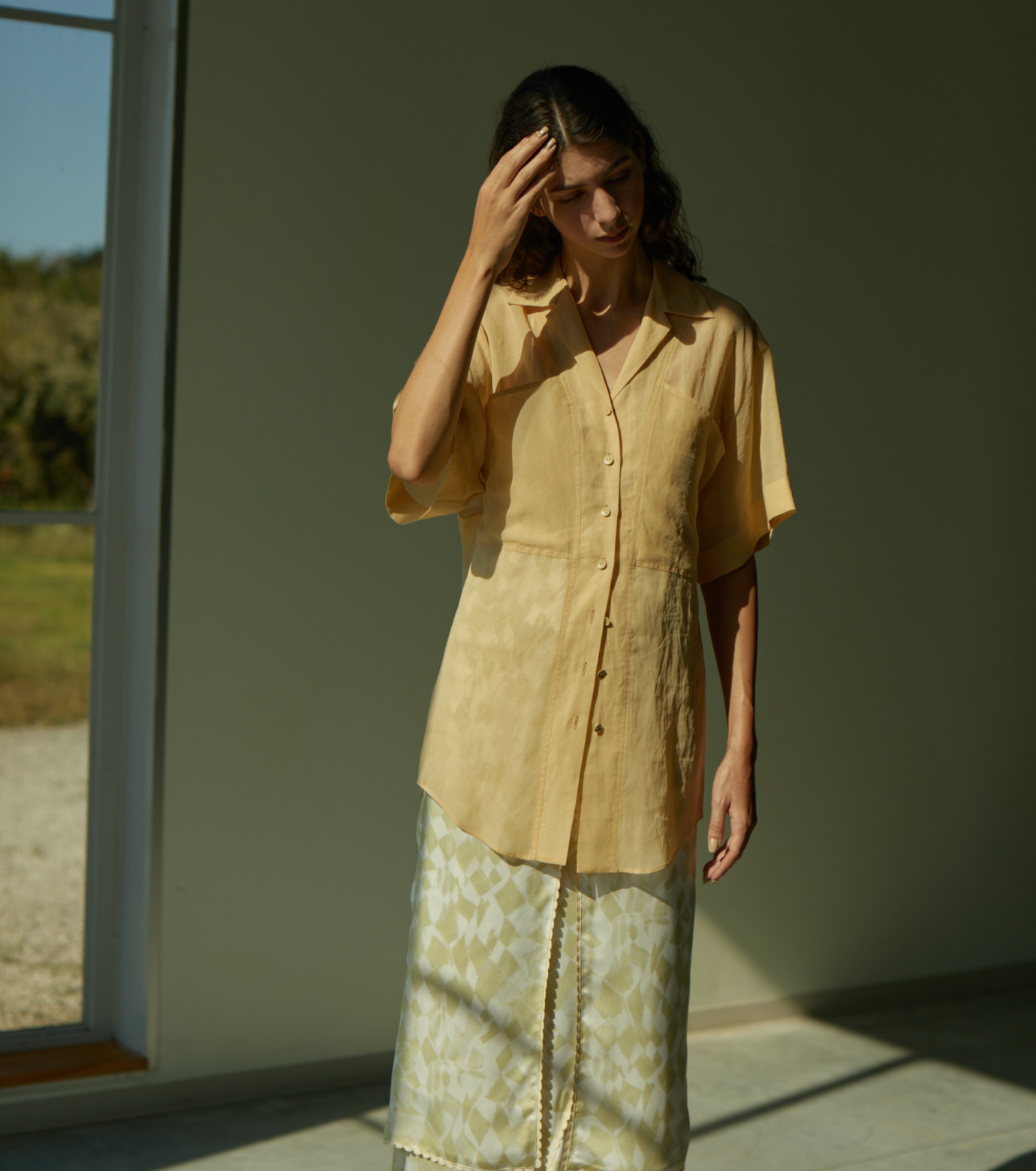 アイレネ - IRENE | Tile Pattern Print Camisole-Ivory-36の通販 