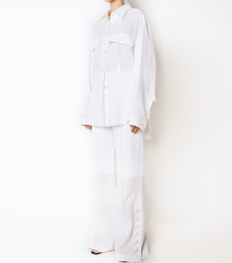 アイレネ - IRENE | Light Cotton Trousers-White-34の通販 | RESTIR