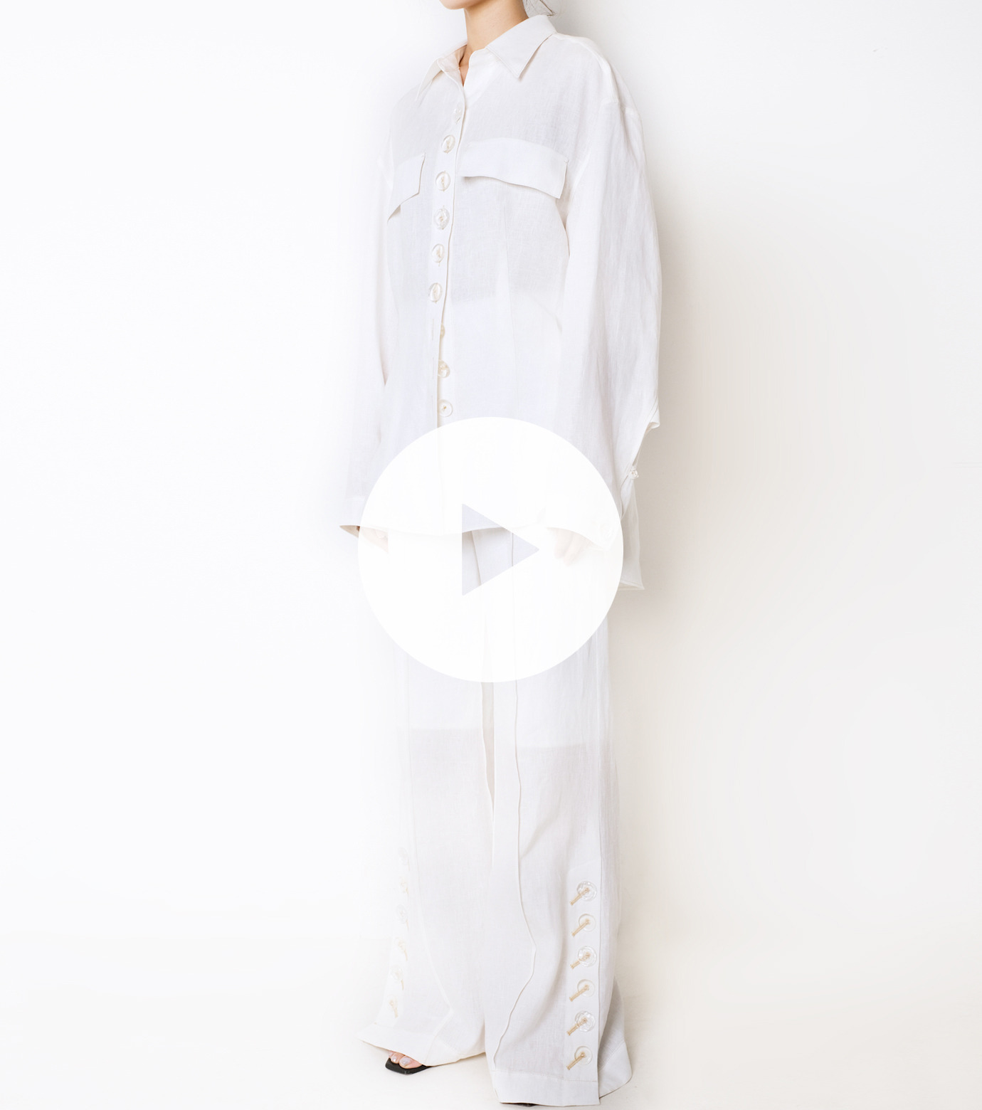 アイレネ - IRENE | Light Cotton Trousers-White-34の通販