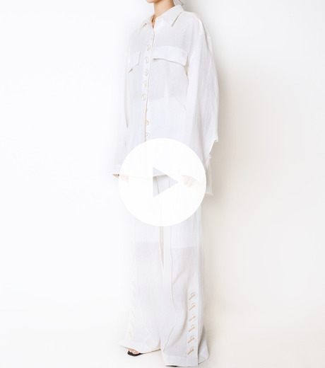 アイレネ - IRENE | Light Cotton Trousers-White-34の通販
