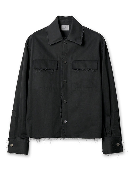 シンプティ - Simpti. | Cut-off Chino Blouson.-Black-1の通販  