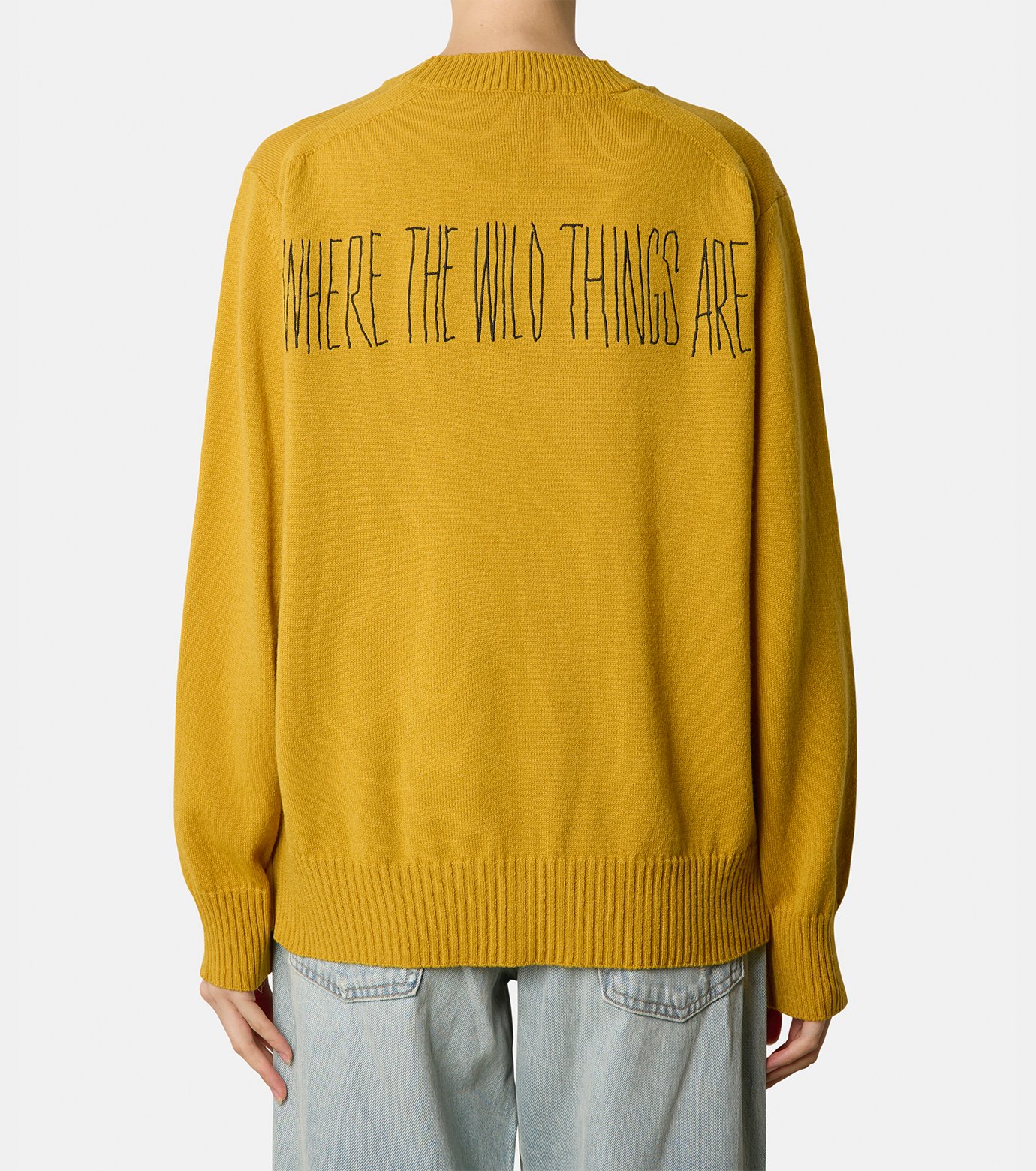 国内発【sacai】WHERE THE WILD THINGS ARE Wool Knit Pullover sacai: Black 'Where The Wild Things Are' Wool Sweater | SSENSE