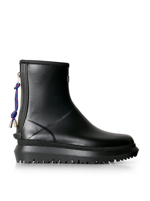 sacai サカイ ブーツ 黒 EU38(24.5cm位) 0303925Y0003 sacai - Sacai(サカイ) ショートブーツ 38 レディース - 黒