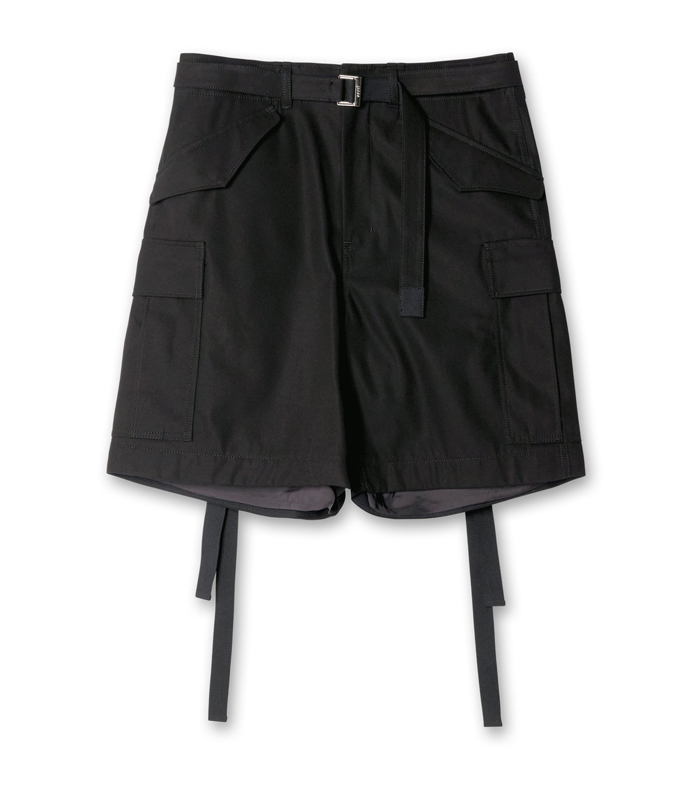 サカイ - sacai | Cotton Twill Shorts-Black-1の通販 | RESTIR