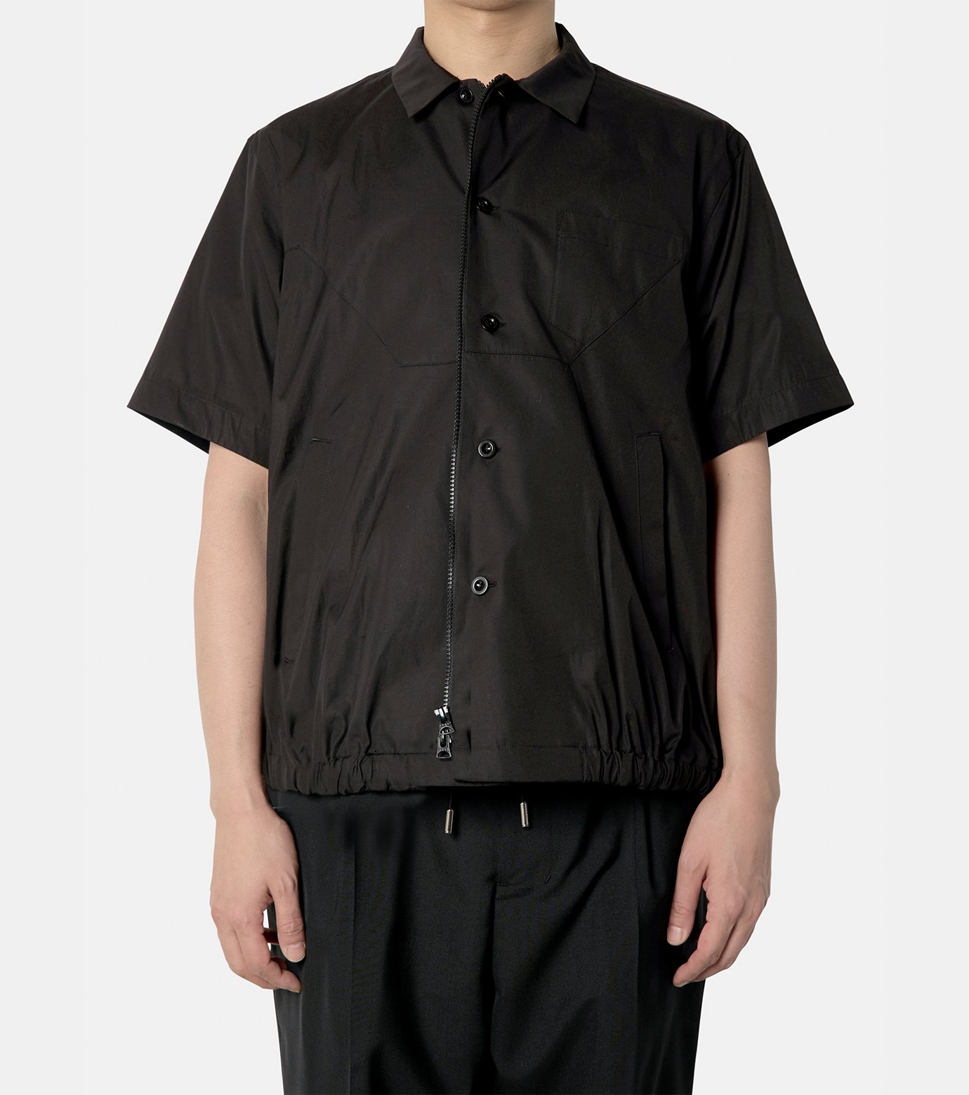 サカイ - sacai | Cotton Poplin Shirt-Black-2の通販 | RESTIR