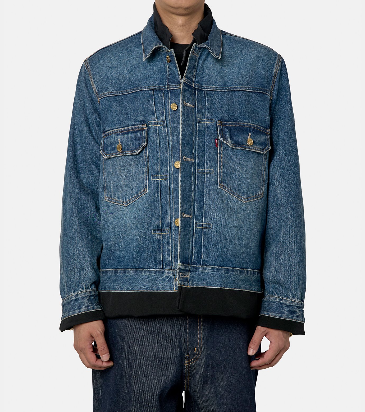 Levi's x sacai デニムパンツ サイズ0 リーバイス サカイ ワイド